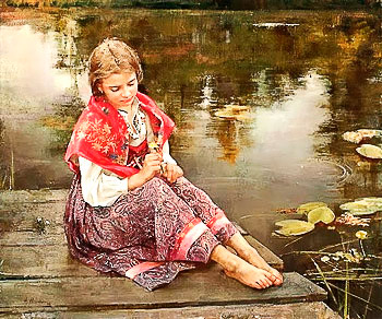 N.Miloshevich   "At the pond"